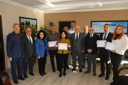 İl Özel İdaresi personellerine başarı belgesi verildi